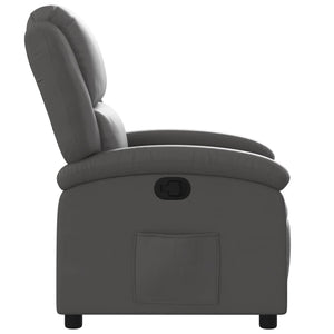 Grauer Echtleder Relaxsessel