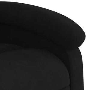 Massage Relaxsessel Schwarzer Samt