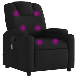 Massage Relaxsessel Schwarz Stoff
