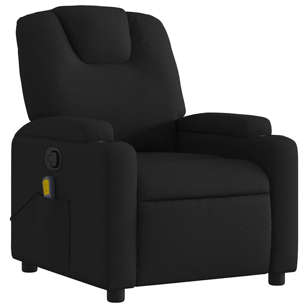 Massage Relaxsessel Schwarz Stoff