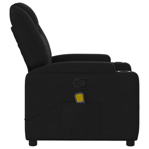 Massage Relaxsessel Schwarz Stoff