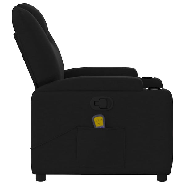 Massage Relaxsessel Schwarz Stoff