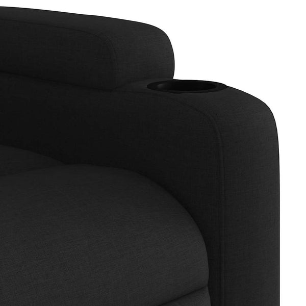 Massage Relaxsessel Schwarz Stoff