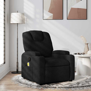 Massage Relaxsessel Schwarz Stoff