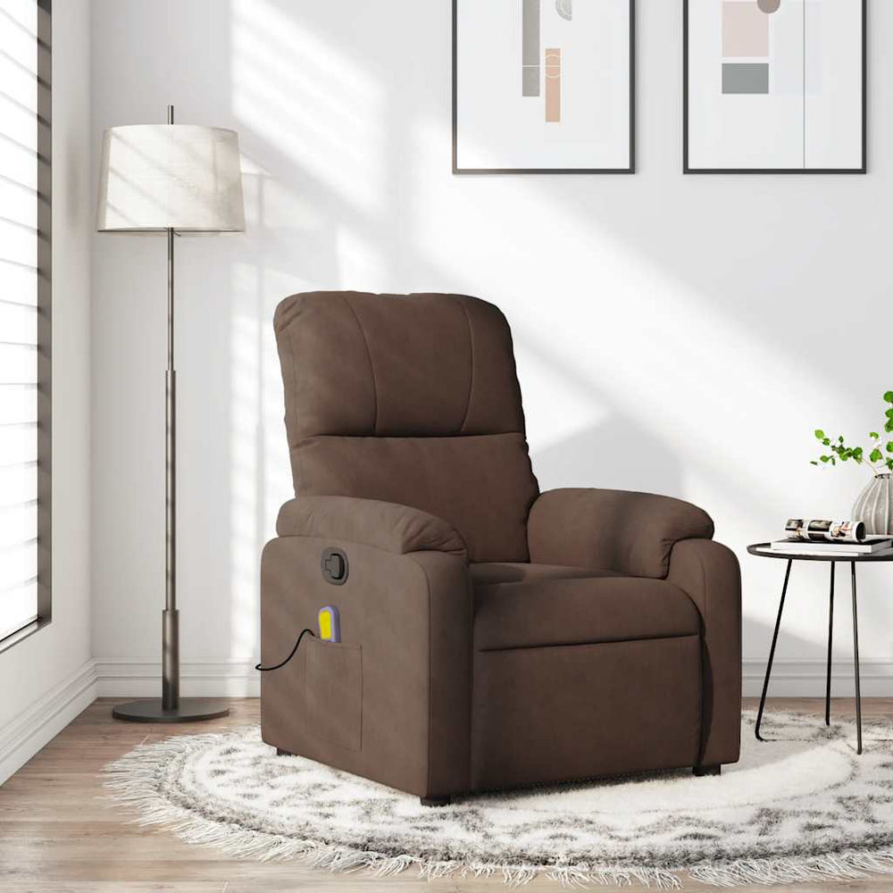 Massagesessel mit Liegefunktion, Braun