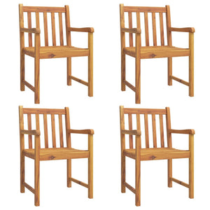 Akazienholz Gartenstühle 4er Set