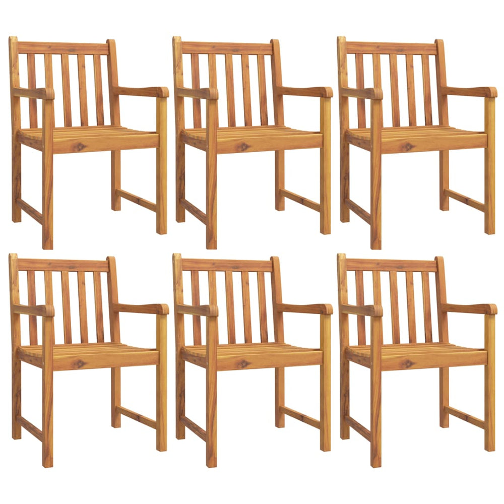 Akazie Gartenstühle 6er Set