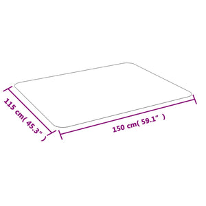 Bodenschutzmatte 150x115 cm für Laminat & Teppich
