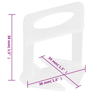 Fliesen-Nivellierclips 1000 Stk. 3 mm