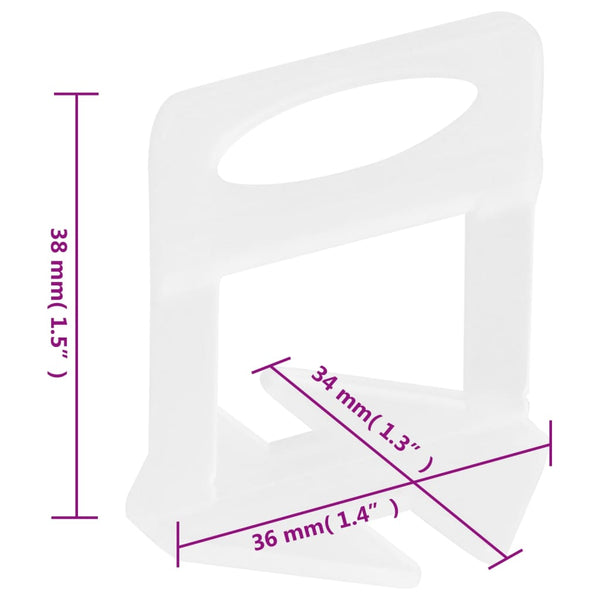 Fliesen-Nivellierclips 1000 Stk. 3 mm
