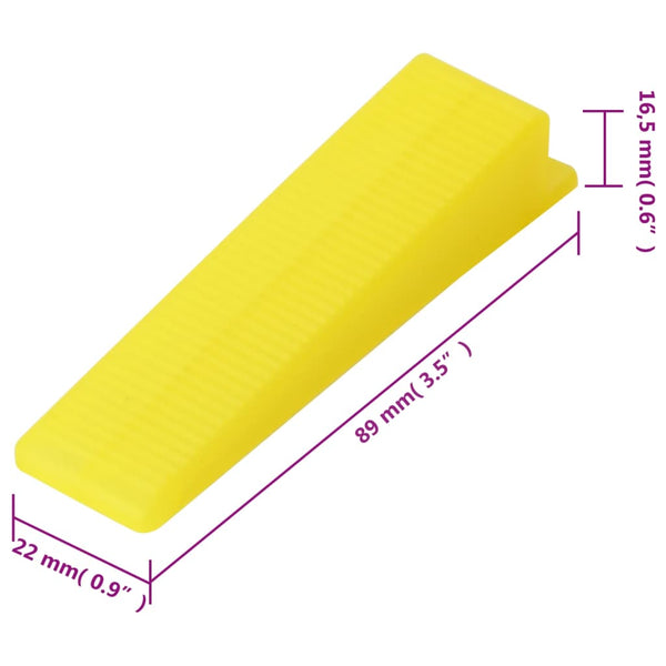 Fliesen-Nivelliersystem 250 Keile 500 Clips 1,5 mm