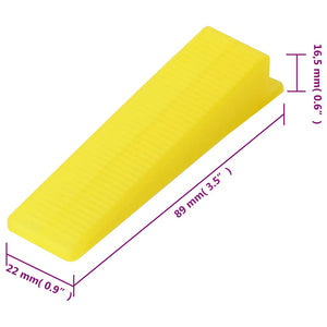 Fliesen-Nivelliersystem 250 Keile 500 Clips 2 mm