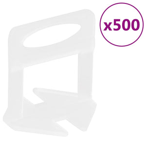 Fliesen-Nivelliersystem 250 Keile 500 Clips 3 mm