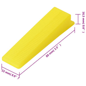 Fliesen-Nivelliersystem 250 Keile 500 Clips 3 mm