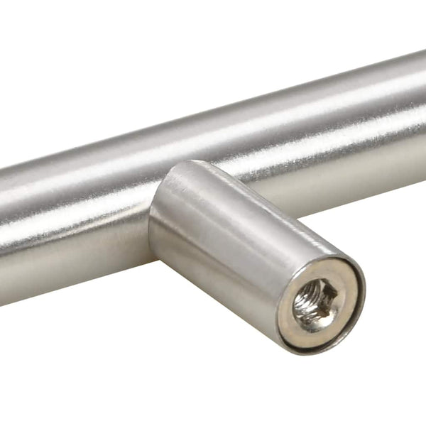 Möbelgriffe 10 Stk. Silbern 64 mm Edelstahl