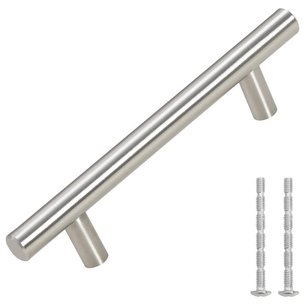 Möbelgriffe 10 Stk. Silbern 96 mm Edelstahl