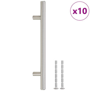 Möbelgriffe 10 Stk. Silbern 160 mm Edelstahl