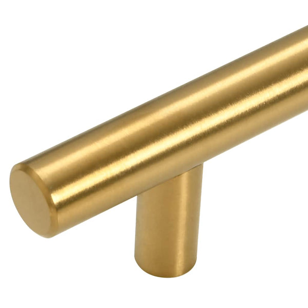 Möbelgriffe 10 Stk. Golden 64 mm Edelstahl