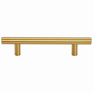 Möbelgriffe 10 Stk. Golden 96 mm Edelstahl