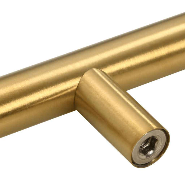 Möbelgriffe 10 Stk. Golden 128 mm Edelstahl