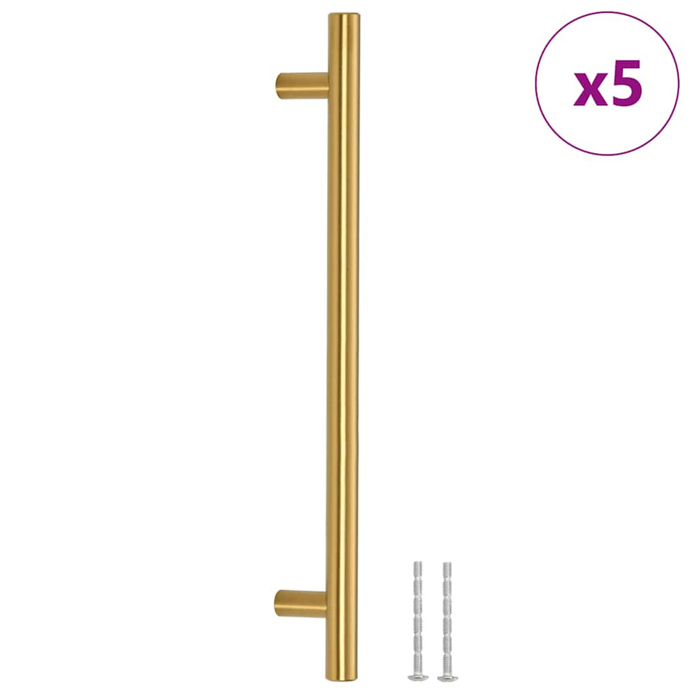 Möbelgriffe 5 Stk. Golden 192 mm Edelstahl