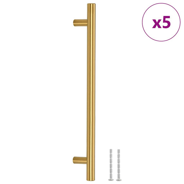 Möbelgriffe 5 Stk. Golden 192 mm Edelstahl