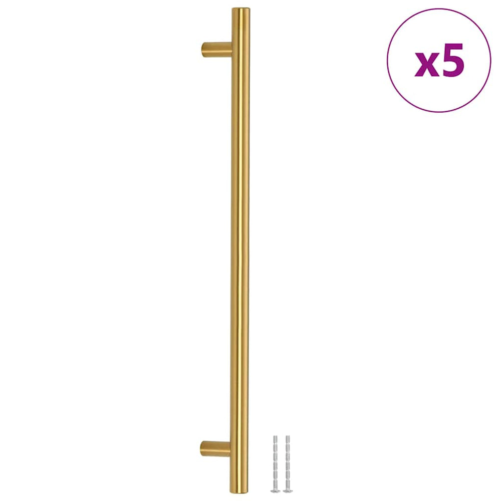 Möbelgriffe 5 Stk. Golden 320 mm Edelstahl