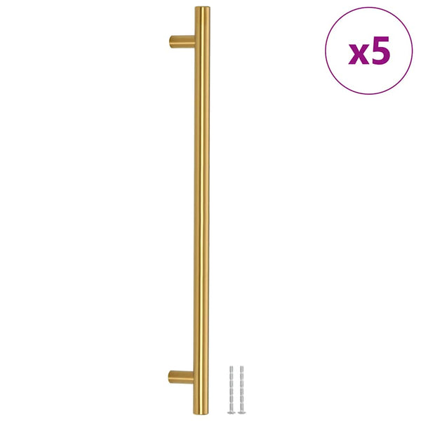 Möbelgriffe 5 Stk. Golden 320 mm Edelstahl