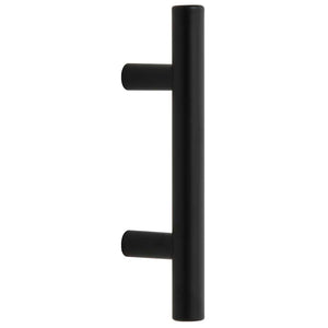 Möbelgriffe 10 Stk. Schwarz 64 mm Edelstahl