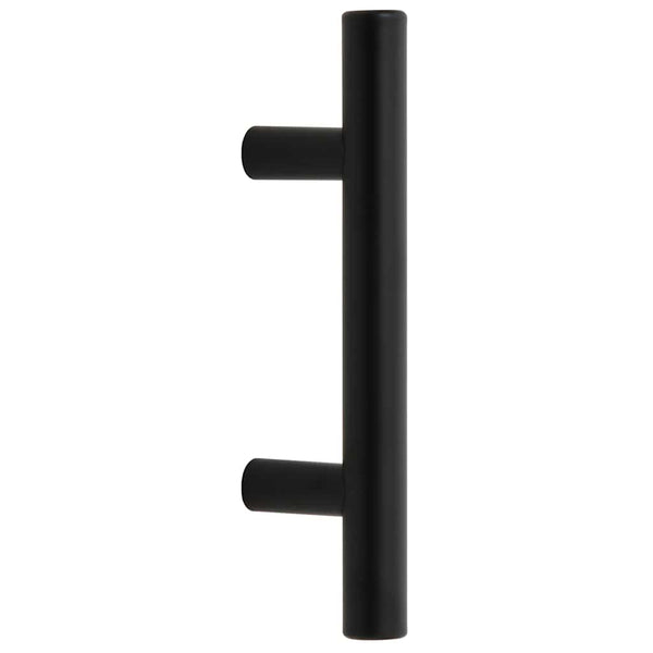 Möbelgriffe 10 Stk. Schwarz 64 mm Edelstahl