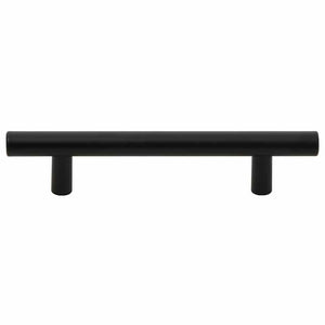 Möbelgriffe 10 Stk. Schwarz 96 mm Edelstahl