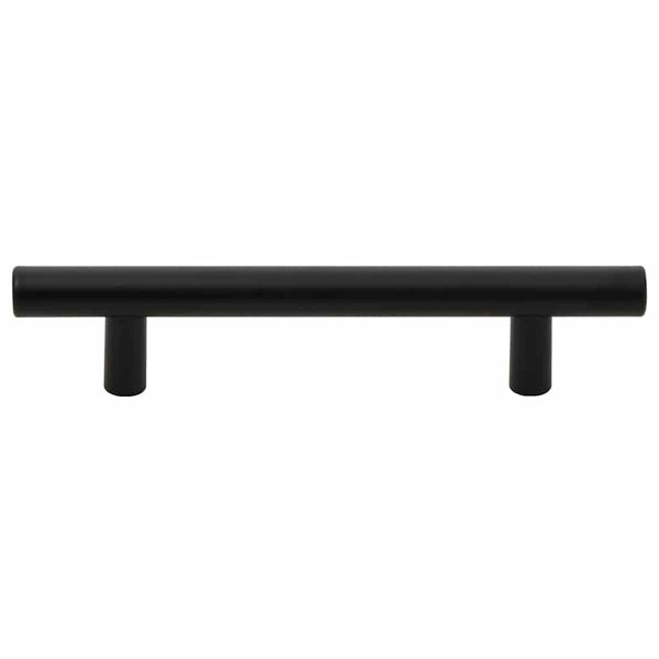 Möbelgriffe 10 Stk. Schwarz 96 mm Edelstahl