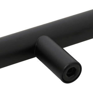 Möbelgriffe 10 Stk. Schwarz 128 mm Edelstahl