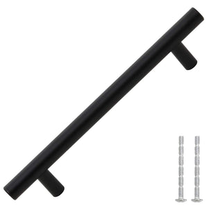 Möbelgriffe 10 Stk. Schwarz 160 mm Edelstahl