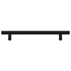 Möbelgriffe 10 Stk. Schwarz 160 mm Edelstahl