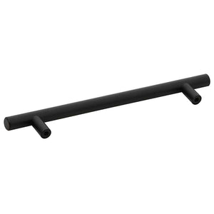 Möbelgriffe 10 Stk. Schwarz 160 mm Edelstahl