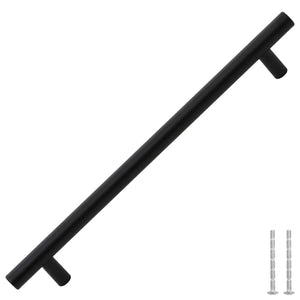 Möbelgriffe 5 Stk. Schwarz 192 mm Edelstahl