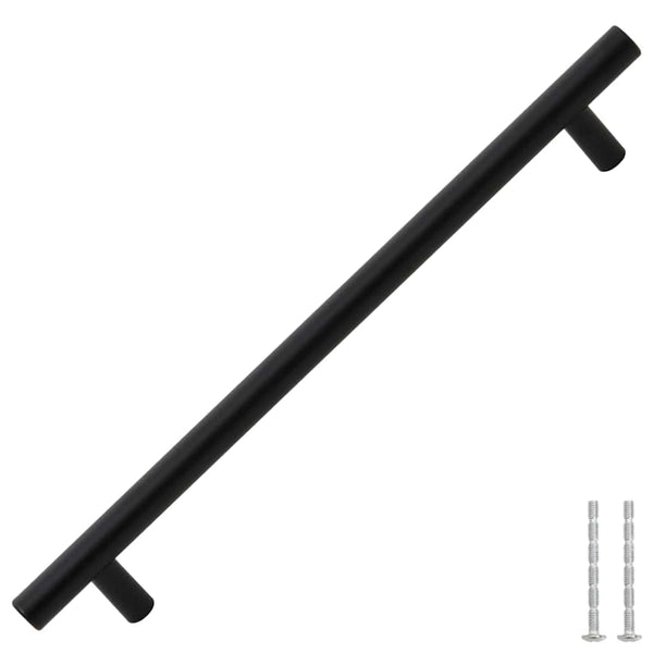 Möbelgriffe 5 Stk. Schwarz 192 mm Edelstahl