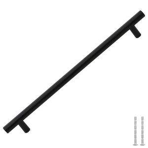 Möbelgriffe 5 Stk. Schwarz 224 mm Edelstahl