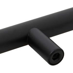 Möbelgriffe 5 Stk. Schwarz 224 mm Edelstahl