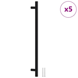 Möbelgriffe 5 Stk. Schwarz 320 mm Edelstahl