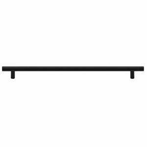 vidaXL Poignées de meuble 5 pcs Noir 480 mm Acier inoxydable