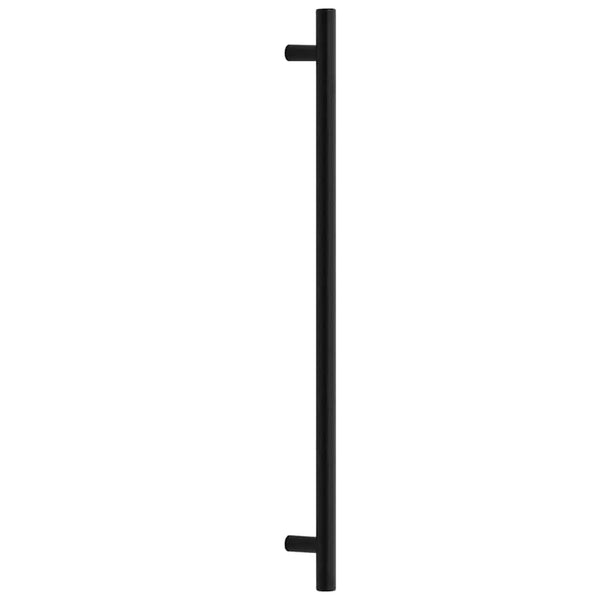 vidaXL Poignées de meuble 5 pcs Noir 480 mm Acier inoxydable