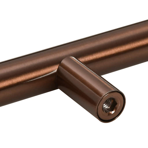 vidaXL Poignées de meubles 5 pcs Bronze 480 mm Acier inoxydable