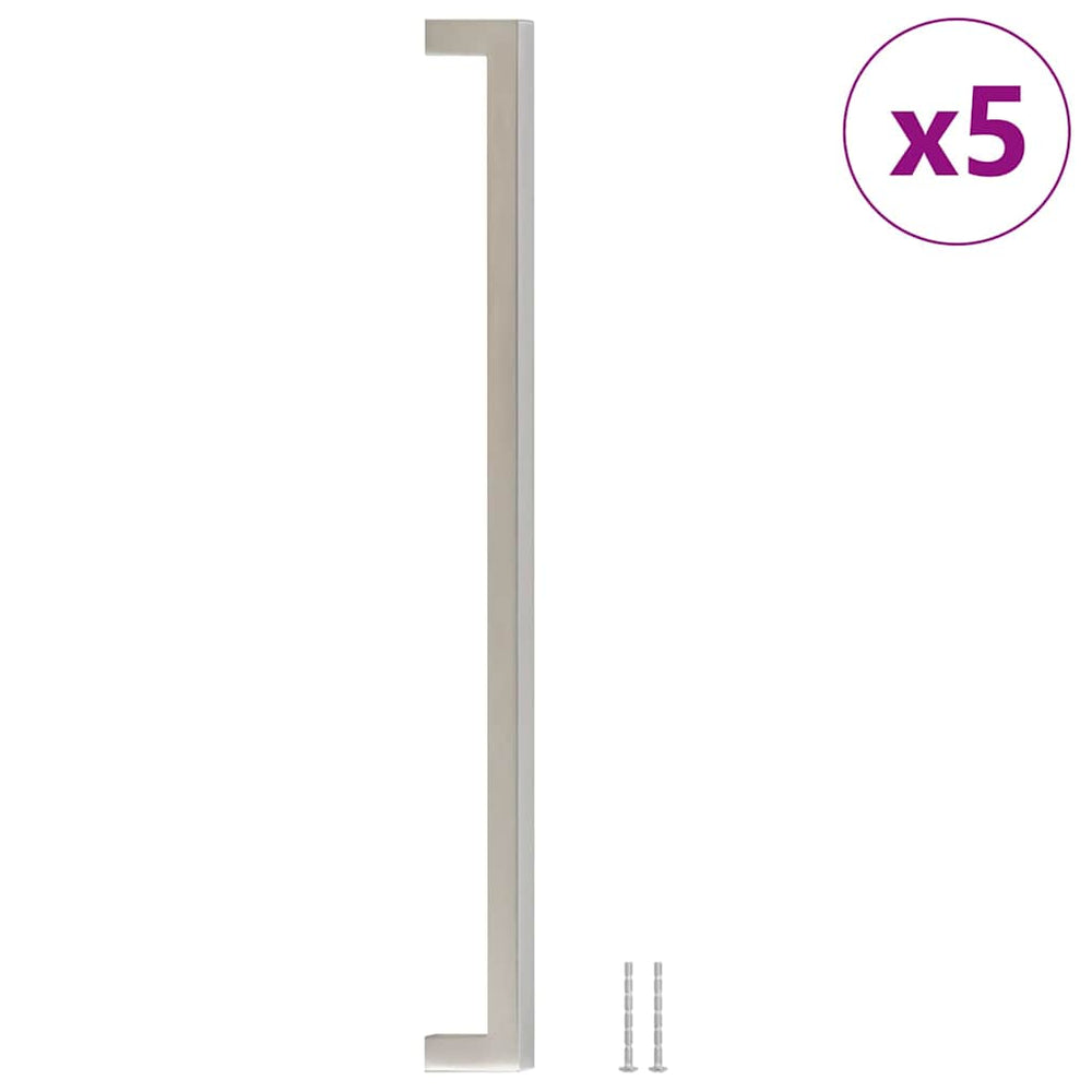Möbelgriffe 5 Stk. Silbern 320 mm Edelstahl