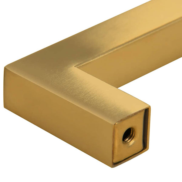 Möbelgriffe 10 Stk. Golden 96 mm Edelstahl