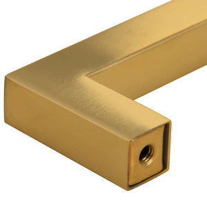 Möbelgriffe 10 Stk. Golden 160 mm Edelstahl