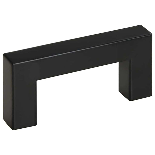 Möbelgriffe 10 Stk. Schwarz 64 mm Edelstahl