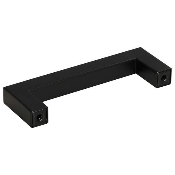 Möbelgriffe 10 Stk. Schwarz 96 mm Edelstahl