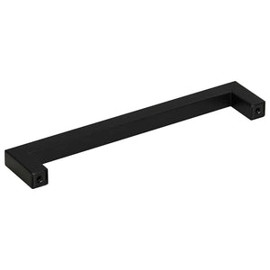Möbelgriffe 10 Stk. Schwarz 160 mm Edelstahl